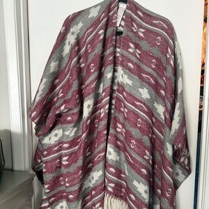 Tribal Print Poncho